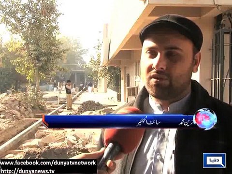 Dunya News - Peshawar: Fire Fighting system introduced for safety of important documents