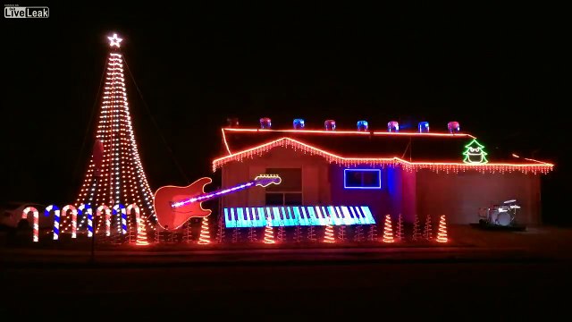 LiveLeak_com - Cops Theme Song - Bad Boys Light Show 2014