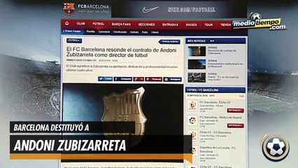 Barcelona destituyó a Zubizarreta como directivo