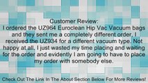 Advance / Kent / EuroClean UZ964 Backpack HipVac Replacement Commercial Bags, 10 Bags + 2 Motor Filters. Review