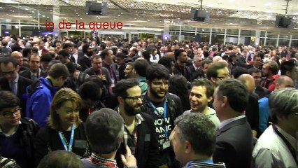 Foule conférence Samsung lancement Galaxy S5