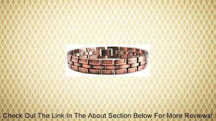 Magnetic Mens Copper Golf Bracelet Roma + Free Gift Box Review