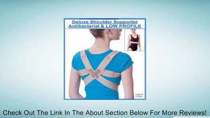 DELUXE UNISEX SHOULDER SUPPORT POSTURE BRACE, Antibacterial & LOW PROFILE.Size = LARGE / X.LARGE (Worldwide P&P only 99p) all other sizes available, just type into the search bar above " prolineonline" will show all other sizes and items available. Review