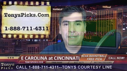 Cincinnati Bearcats vs. East Carolina Pirates Free Pick Prediction NCAA College Basketball Odds Preview 1-6-2015