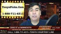 Minnesota Golden Gophers vs. Ohio St Buckeyes Free Pick Prediction NCAA College Basketball Odds Preview 1-6-2015