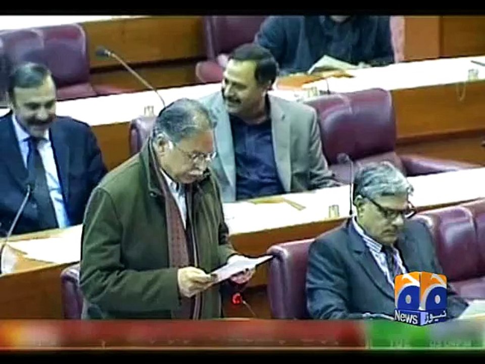 Parliament adopts bills to give constitutional cover to special courts-Geo Reports-06 Jan 2015