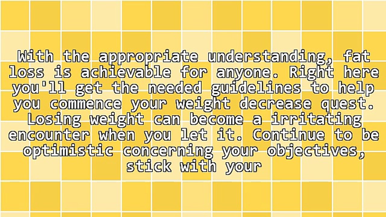 Freshen Up Your Unwanted Weight Reduction Program Using These Recommendations