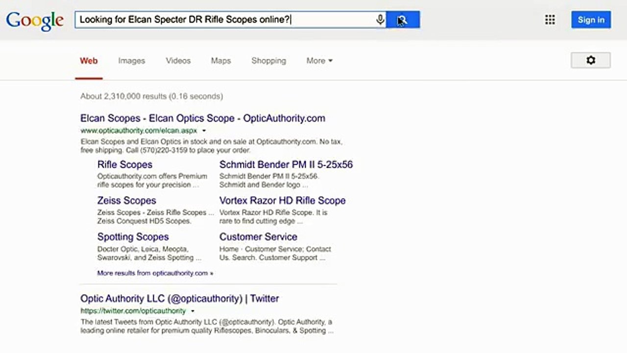 Tactical Scope Elcan SpecterDR - OpticAuthority