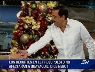 Nebot: Recortes al presupuesto del Estado no afectarán a Guayaquil