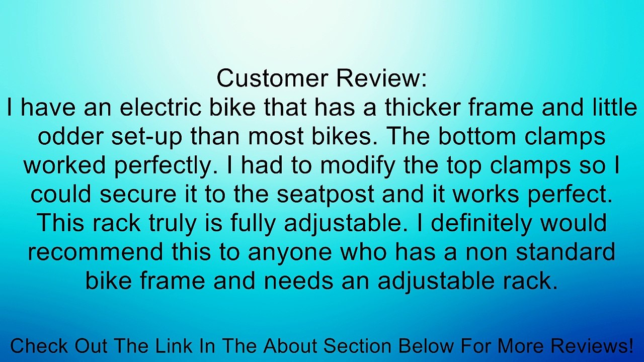 M-Wave Alloy One-4-All Bicycle Carrier Rack (Black) Review