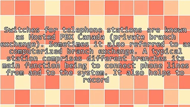 Information On Hosted PBX Canada