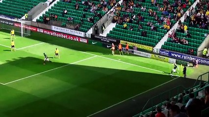 Goalkeeper scores freak goal for Hibs