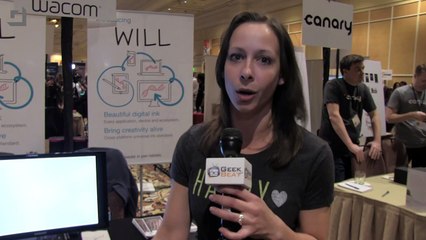 Will from Wacom Lets You Draw Collaboratively #CES 2015 - GeekBeat.TV