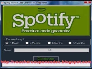 Free working Spotify Premium Code Generator 2014
