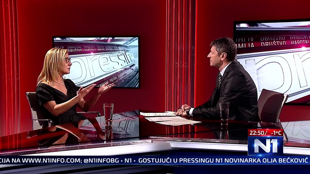 Pressing - Olja Beckovic - N1 TV 6.1.2015. deo 1-2