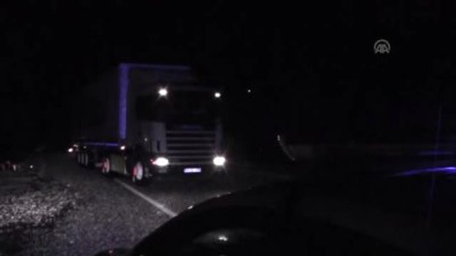 Kahramanmaraş-Kayseri Karayolunda Kar Yağışı