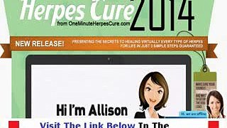 One Minute Herpes Cure Review + Discount Link Bonus + Discount