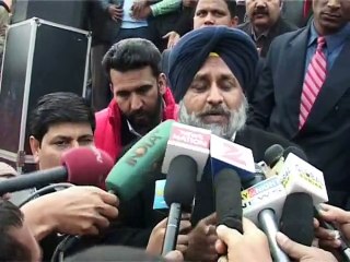 Sukhbir Badal Talks on Dharna Against Drug Smuggling and Bikram Majithia