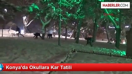 Konya'da Okullara 1 Gün Daha Kar Tatili