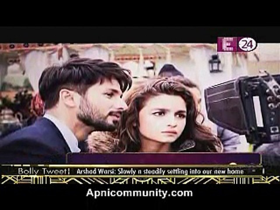 Alia Ne Dilaya Shahid Ko Bebo Ki Yaad 7th January 2015 www.apnicommunity.com