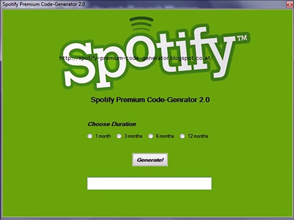 Spotify Premium Code-Generator 2.0 Download[1]