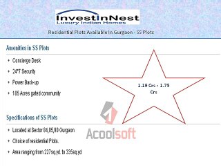 SS Group Launched - SS Plots Gurgaon
