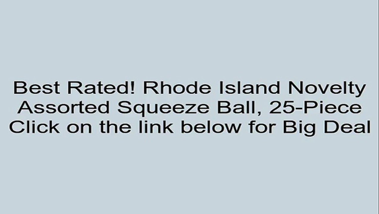 Rhode Island Novelty Assorted Squeeze Ball, 25-Piece Review