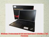 Lenovo ThinkPad Edge E540 20C6008QUS 156 Intel Quad Core i74702MQ 22 GHz 8GB RAM 256GB Solid State Drive W7P64 Laptop Co