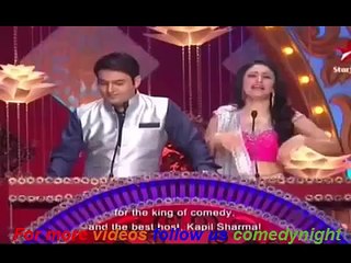 kapil sharma with ragini khana best comedy and very funny ita awards 2014