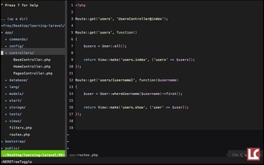 Laravel 4 - 8 - From Closures to Controllers