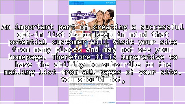 Implementing an Opt-In List to Optimize Your Internet Marketing Success