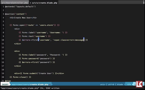Laravel 4 - 12 - Validation