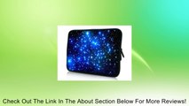 15 inch Endless Universe Twinkling Blue Stars DOUBLE Sided Print Laptop Slipcase Bag Sleeve Cover Carry Case for Macbook Pro Acer Asus Dell HP Sony Review