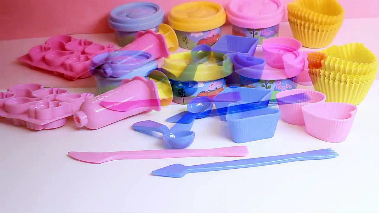 Peppa's Cupcake Dough Set Peppa Pig Play Doh Cupcake Playset Peppa Pig Chef Play Dough Toys