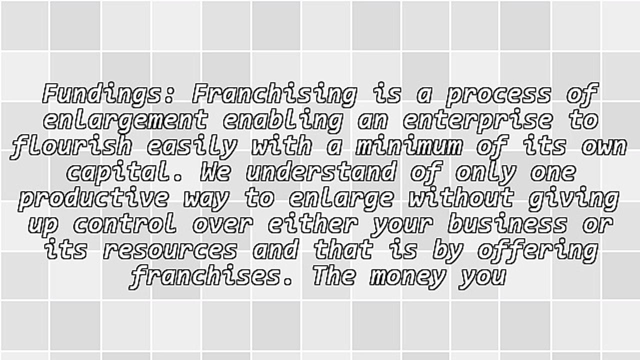 The Best Things About Franchising A Business