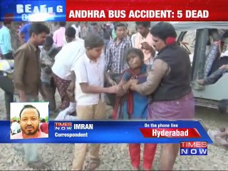 Andhra bus accident: 8 dead