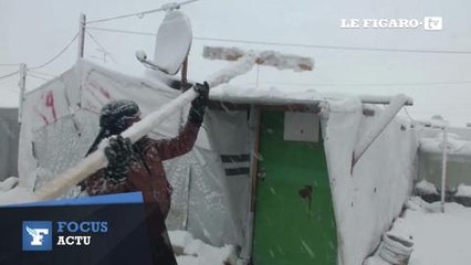 Liban : les réfugiés syriens soumis à un froid extrême