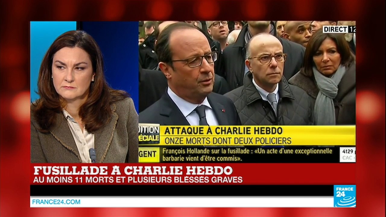 Fusillade Charlie Hebdo : "Un attentat terroriste, cela ne fait pas de doute" François Hollande