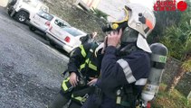 Odeur suspecte de gaz à Saint-Lô : l'intervention des pompiers en vidéo