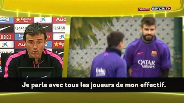 Luis Enrique : Je parle avec tous mes joueurs