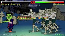 Footballers vs Zombies! feat. Ronaldo, Suarez and Neymar!