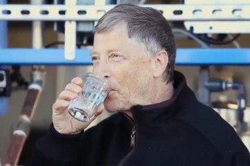 Bill Gates dışkıdan elde edilen suyu içti