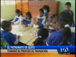 El Patronato de Quito terminó con su proceso de transición