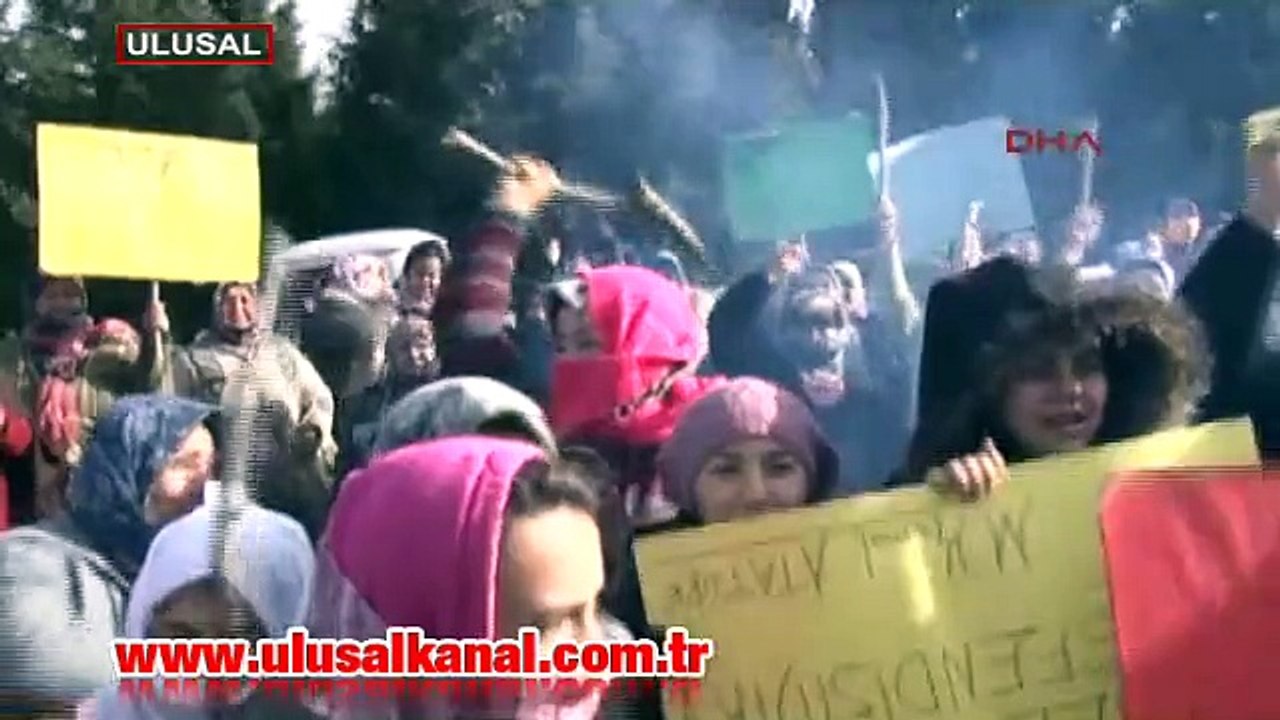 İzmir'de olaylı eylem