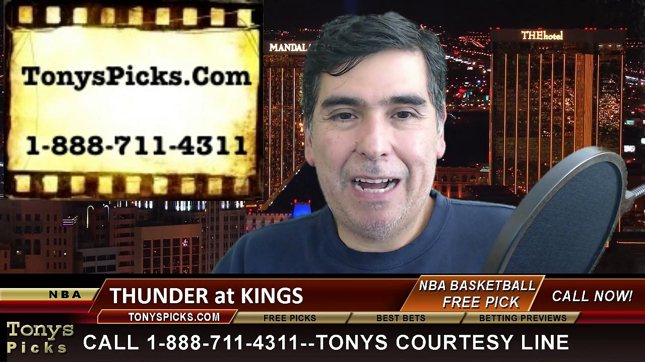 Sacramento Kings vs. Oklahoma City Thunder Free Pick Prediction NBA Pro Basketball Odds Preview 1-7-2014
