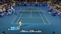 Novak Djokovic Vs Stanislas Wawrinka Abu Dhabi 2015 SF Highlights HD