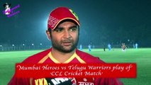 Mumbai Heroes vs Telugu Warriors play of  'CCL Cricket Match'