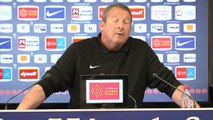 Rolland Courbis avant MHSC vs OM (20ème journée L1)