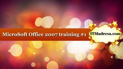 MicroSoft Office 2007 Training course In Urdu/Hindi