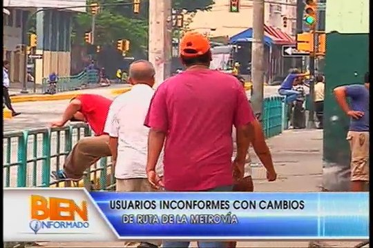 Bien Informado - Usuarios inconformes con cambios en la Metrovía